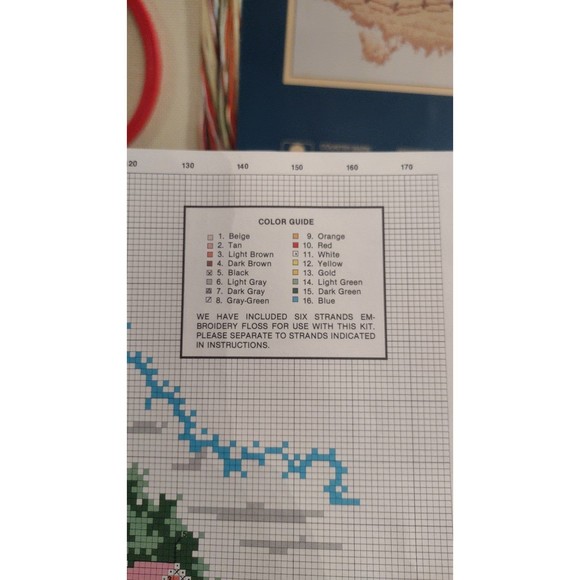 Vintage Sunset Counted Cross Stich Kit County Barn Crafting - Picture 4 of 9